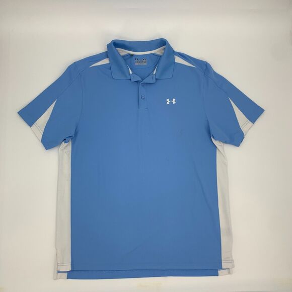 Under Armour Golf Shirt XL Extra Large Short Sleeve Loose Heatgear Polo *READ - Picture 2 of 12